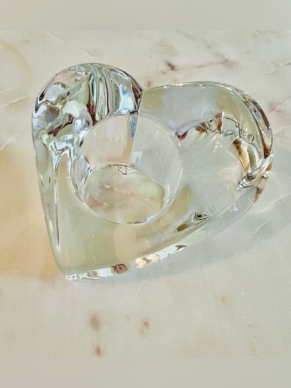 Orrefors Valentino Crystal Votive Candle Holder